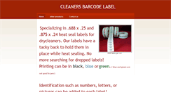 Desktop Screenshot of cleanersbarcodelabel.com