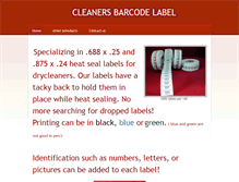 Tablet Screenshot of cleanersbarcodelabel.com